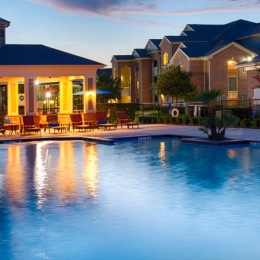 pool at night